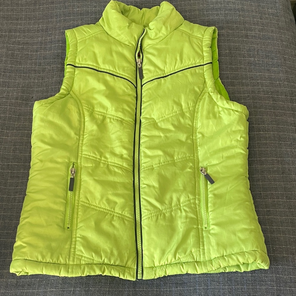 Paris Blues Lime Green Puffer Vest